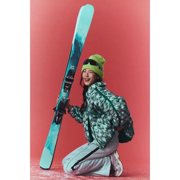 NEW FP MOVEMENT SCRUNCHY GLOSSY PRINTED PIPPA PACKABLE PUFFER JACKET LARGE - Picture 4 of 14